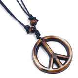 Vintage Hand-woven Resin Peace Men's Necklace – Jewelry Gift Ideas — 4