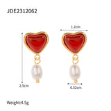 European And American Stainless Steel Pearl Earrings – Useful Gifts — 6