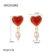 European And American Stainless Steel Pearl Earrings – Useful Gifts — 6