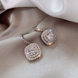 Full Diamond Micro-inlaid Earrings Light Luxury Zircon – Gift Ideas — 4