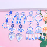 Blue And White Porcelain Series Eardrops Are Simple – Stylish Gifts — 1