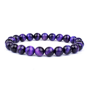 Natural Green Tiger-eye Bracelet Elastic Beaded – Jewelry Gift Ideas — 6