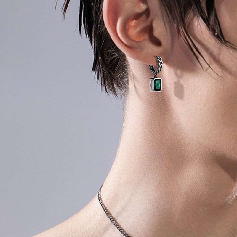 925 Silver Pin Earrings Light Luxury Minority Advanced – Gift Ideas — 1