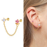 Light Luxury Thread Piercing Ear Bone Nail – Beauty Gifts — 4
