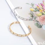 Stainless Steel Bracelet Opening Gold-plated – Jewelry Gift Ideas — 3