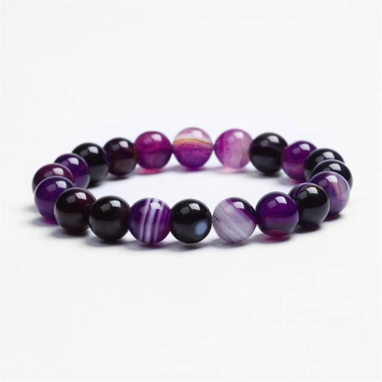 Bracelet En Pierre Naturelle Violet Pour Femme – Jewelry Gift Ideas — 1