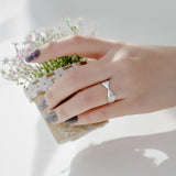 Bow element silver ring ring female – Gifts for Her — 3