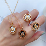Glue Dripping Double-sided Rotary Pendant – Jewelry Gift Ideas — 1