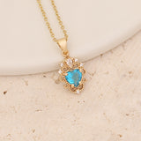 Ice Flower Blue Love Pendant Personality – Jewelry Gift Ideas — 13
