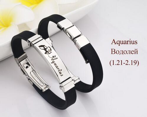 12 constellation silicone stainless steel – Jewelry Gift Ideas — 10