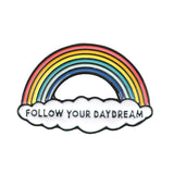 Creative rainbow cloud badge brooch – Jewelry Gift Ideas — 7