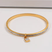 Full Diamond Pendant Classic Lock Couple Bracelet – Jewelry Gift Ideas — 5