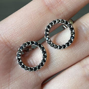 Earrings Temperament Hollowed Out Circle Zircon Full – Everyday Gifts — 7