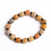 Fashion Golden Silk Jade Lotus Beads Jade Beaded – Stylish Gifts — 4
