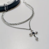 Flower Cross Necklace Personality High Sense – Jewelry Gift Ideas — 1