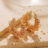 Spring Winding Design Personalized Earrings – Unique Gift Ideas — 12