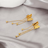 Korean-style Sand-pressed Double Butterfly Tassel – Stylish Gifts — 4