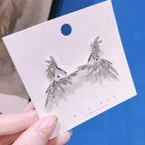 Full Diamond Angel Wing Earrings – Thoughtful Gifts — 2