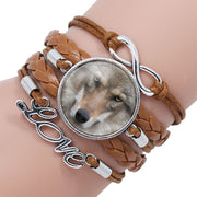 Multi-layered gemstone wolf bracelet – Jewelry Gift Ideas — 9