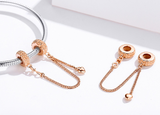 Sterling Silver Bracelet Safety Chain Silicone – Jewelry Gift Ideas — 6