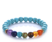 Colorful Blue Turquoise Bracelet Chakra Chakra – Jewelry Gift Ideas — 1