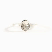 S925 Pure Silver Sea Wave Storm Ring Female Simple – Gifts for Her — 3