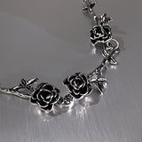 Dark Thorn Rose Necklace Women's Retro Distressed – Jewelry Gift Ideas — 11