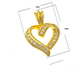 Pendant Intertwined Double Heart Pendant Copper – Jewelry Gift Ideas — 2