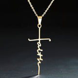 Stainless Steel Necklace Faith Necklace Faith – Jewelry Gift Ideas — 2