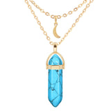 Natural Crystal Stone Pendant Hexagon Prism – Jewelry Gift Ideas — 7