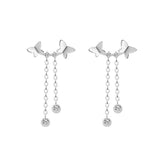 Girls Double Butterfly Stud Earrings Mori Sweet – Meaningful Gifts — 6