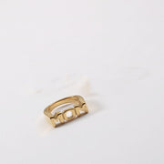 Letter Seal Titanium Steel Plating 18K Gold Ring – Unique Gift Ideas — 2