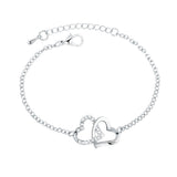 Simple Two Heart Bracelet In Europe And America – Jewelry Gift Ideas — 1