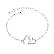 Simple Two Heart Bracelet In Europe And America – Jewelry Gift Ideas — 1