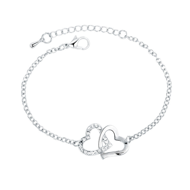 Simple Two Heart Bracelet In Europe And America – Jewelry Gift Ideas — 1