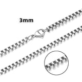 Personalized Fashion Stainless Steel Box Necklace – Jewelry Gift Ideas — 8