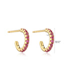 95mm Micro Inlaid Zircon Colorful Crystals C-shaped – Gifts for Her — 2