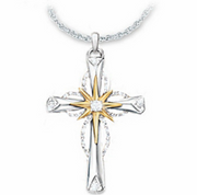 Octagonal Star Cross Alloy Pendant – Jewelry Gift Ideas — 1