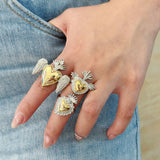 Personalized Retro Adjustable Gold And Silver – Holiday Gift Ideas — 8