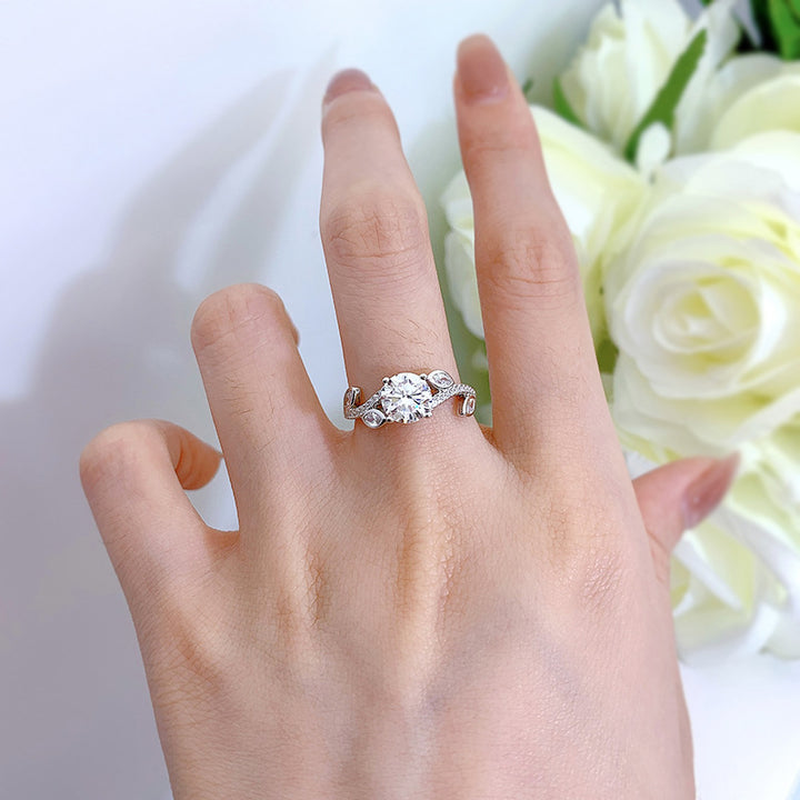 S925 Silver Classic 1 Karat Ring – Special Occasion Gifts — 1