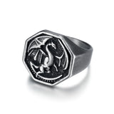 King's Riding Seat Dragon Titanium Steel Ring – Jewelry Gift Ideas — 8