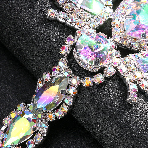 AB Colorful Crystals Mitten-type Bracelet Fashion – Stylish Gifts — 2