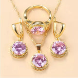 Earrings Rings Necklaces Three-piece Jewelry Set – Jewelry Gift Ideas — 2