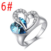 Titanic Sapphire Crystal Heart Of Ocean Ring – Thoughtful Gifts — 12
