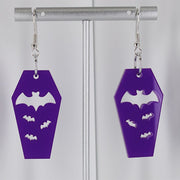 Bat Coffin Earrings Personality Plate Hollowed Out – Birthday Gifts — 6
