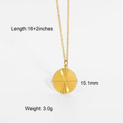 18K Stainless Steel Pendant Necklace – Jewelry Gift Ideas — 19
