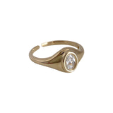 Heavy Industry Thickening Bolding 18K Gold Oval – Practical Gifts — 2