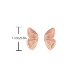 Stud Earrings Butterfly Wings Simple Half Wing – Meaningful Gifts — 3