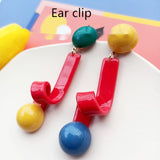 Retro Exaggerated Asymmetric Earrings – Meaningful Gifts — 4