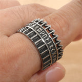 Titanium Steel Viking Warrior Ring Vintage Men Punk – Gifts for Him — 4